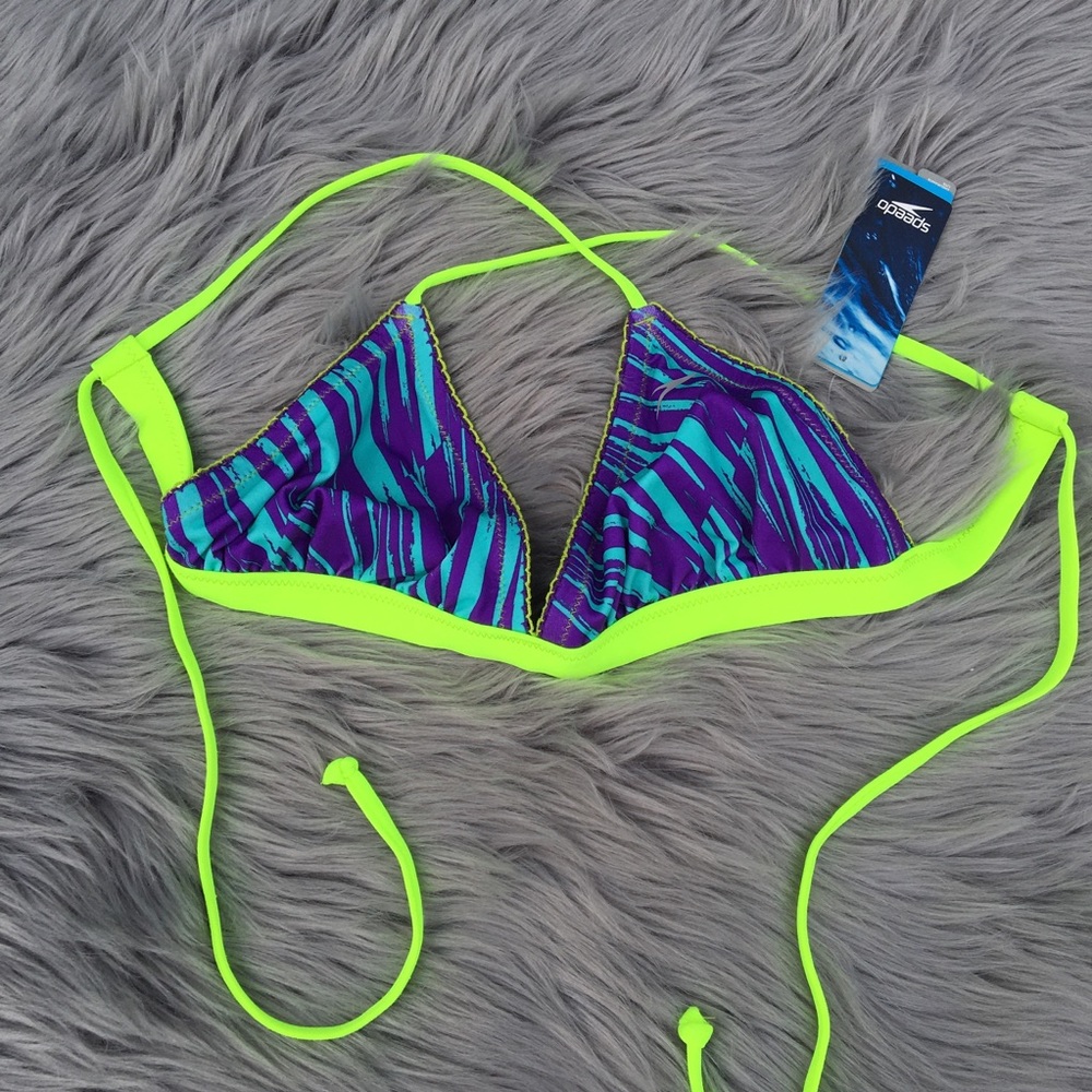Speedo Neon Blue Yellow Bikini too